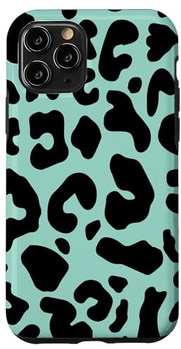 iPhone 11 Pro Teal Leopard Cheetah Print Phone Case Animal For Women Cute Case