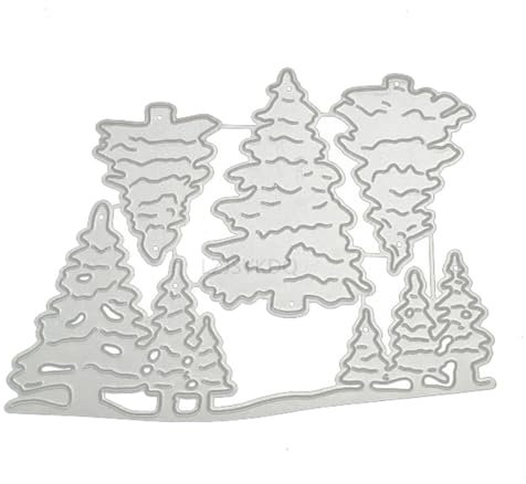 Weihnachtsbaum-Stanzformen für Kartenherstellung, Wald-Metall-Stanzformen für Papier, Scrapbooking, DIY-Schablonen für Album, Party, Hochzeit, Festivals, Dekoration