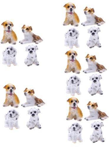 UPKOCH 20 Stk Simulationshund tierfiguren tier figuren Spielzeugfiguren Welpenspielzeug für kinder Spielzeuge Ornament Minitiere Hundespielzeug für Kinder Pappbecher Kleine Tiere Kuchen