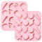 UR URLIFEHALL Silikonformen mit Meeresmotiv, Muschelschalen, Silikon-Backformen für DIY-Kuchen, Schokolade, Süßigkeiten, Eiswürfel, Schmuckherstellung, 2 Stück