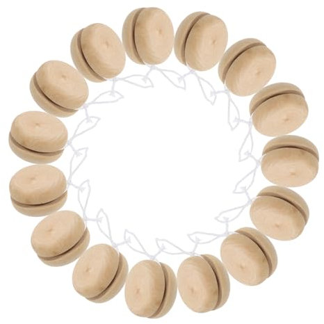 JOINPAYA 15st DIY Zubehör -Tablet Zappeln Kinderspielzeug Handbemalte Jo-jo-bälle Heimwerken Streichset Für Jo Jo Für Zappelspielzeug Kinderspiele Holz