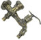 NULYLU Grifo Vintage Doble Salida Antiguo Para Lavadora Y Jardín Grifo Montado Pared Con Salida Dual Para Fregadero Y Accesorios De Lavandería Grifería Exterior Elegante Y Funcional