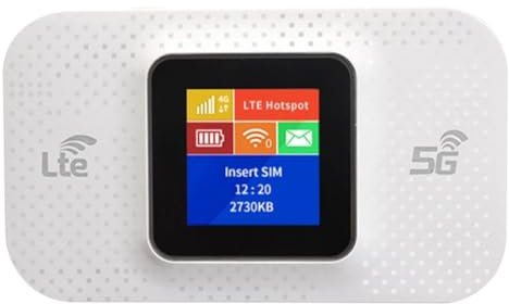 Sxmrmnx H807Pro 4G Lte WiFi Router with Sim Card Slot 150Mbps Wireless Router Repeater 3650MAh Mobile Router Outdoor Hotspot Easy to Use