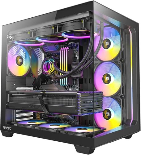 EMCA4 Computer Gaming PC Assemblato Ryzen 7 7700 - RX 9070 XT 16GB - SSD M.2 1TB nvme Gen4 - Ram 32GB DDR5 6000mhz EXPO - RGB - Windows 11 - B850 WIFI - Dissipatore a Liquido 360mm