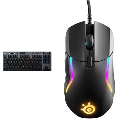 Logitech G G915 X & SteelSeries Rival 5 - Gaming Mouse
