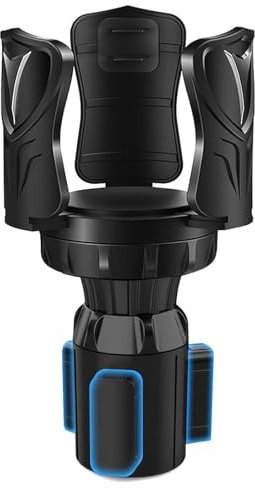 Auto Getränkehalter Verstellbare Becherhalter Expander, Auto Flaschenhalter mit Abnehmbarem Basis, Elastisches Greiferdesign für Auto Aschenbecher, Kaffeebecher und Getränkedose 0.3-1.3L (6-11,2 cm)