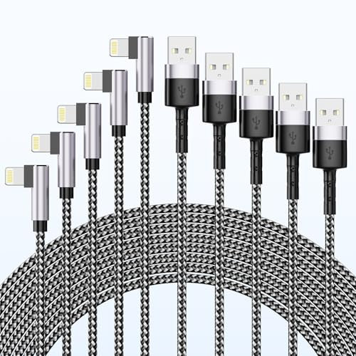 Quanlex Cavo Lightning a 90 gradi, confezione da 5