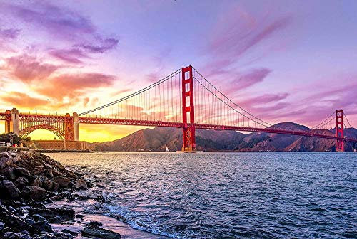 Puzzle Golden Gate Bridge San Francisco Kalifornien 1000-teilige Puzzles 38x52CM