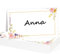 Luxoraiova 50 Stück Tischkarten Hochzeit Namensschilder 9 x 5 cm Tischdekoration Namenskarten zum selbst Beschriften Namensschild Platzkarten für Hochzeit Geburtstag Feier Gäste