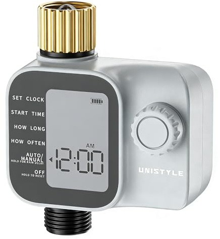 Timer Irrigazione Unistyle | Nuovo modello 2026 – Centralina Irrigazione Automatica del Giardino, Funzionamento Semplice e Intuitivo, Grado di Protezione IP55, Programmi di Irrigazione Flessibili
