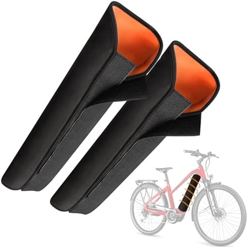 2Pcs E-bike Battery Cover, E-bike Cover for Battery Protective,Universal Outer Protection 28-36cm, Battery Protective Bag, Waterproof Electric Bike Covers Accessories