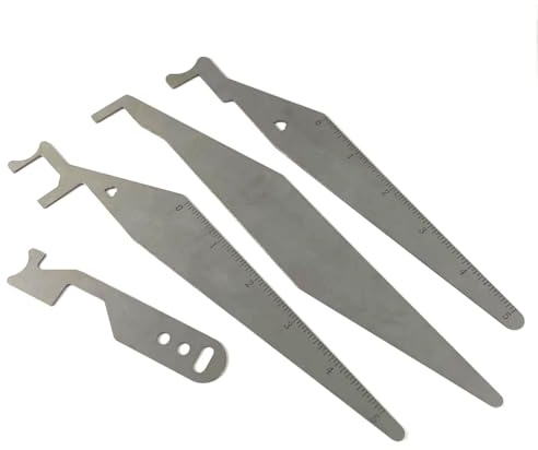 QiDAi 4 Stück/Set Lockpicking Feuerwehrmann Multitool Federstahl Multitools Mehrzweck-Hebelwerkzeug Brecheisen Werkzeuge Lockpicking