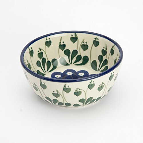 Polish Pottery 12cm Cereal Bowl - Love Leaf