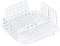 Guzzini - Tiffany, Portatovaglioli Orizzontale Quadrato con Barra Ferma Tovaglioli - Trasparente, 20 x 20 x h7,3 cm - 19870000