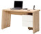 Jahnke Maggiore - Schreibtisch mit 2 Schubladen, 130 x 50 x 75 cm, Weiß-/San Remo-Eichen-Effekt