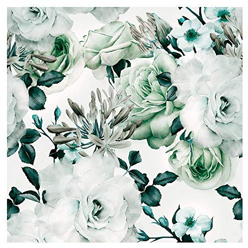 murando - Tapete selbstklebend 10m Wandtattoo dekorative Möbelfolie Dekorfolie Fotofolie Panel Wandaufkleber Wandposter Wandsticker - Blumen Rosen f-B-0263-j-d
