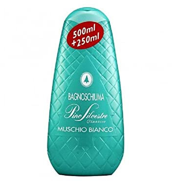 Set 6 PINO SILVESTRE Bagno Muschio Bianco 750 ml Prodotto Bagno e Doccia