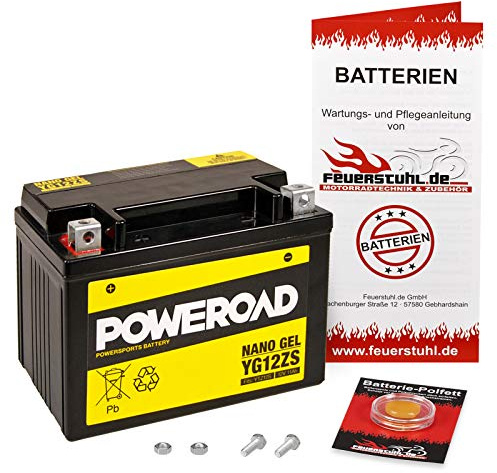 Gel-Batterie SH 300 i, 2007-2015 (NF02) wartungsfrei, einbaufertig, startklar, inkl. 7,50€ Pfand