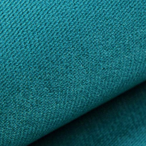 HEKO PANELS Noran Polsterstoff Möbelstoff Meterware, 10 m, Blau | Stoff für Stühle, Eckbank Bezug, Polster- und Bezugsarbeiten, samtig weich, UV-beständig, 100% PES