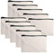 Fyore 10 Pcs DIY Blanko Stoffbeutel Reißverschluss Segeltuchtasche Kosmetiktasche große Federmäppchen,Mäppchen,Makeup Tasche für Reisen