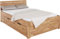 TaBoLe Massivholz Bett mit 2 Schubladen Buche massiv geölt 140 x 200 cm (140 x 200 cm), Braun