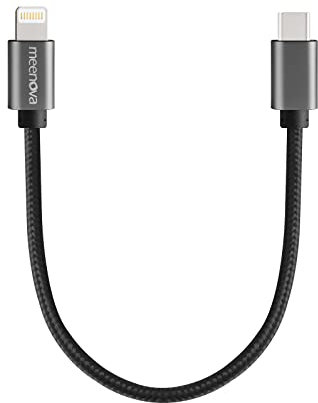 USB C DAC OTG Cable 0.5ft/15cm for iPhone/iPad/iPod Oxygen-free Copper Cor, iOS 15 to Type C Male Adaptor for Amplifier, Fiio BTR 5 Q3S BTR3K, qudelix 5k, xd-05 Plus, HIDIZS S9 PRO, Shanling UA2 13Pro