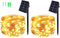 BOLWEO [2 Stück] Solar Lichterkette Aussen, 5M 50 LED Lichterkette Außen Wasserdicht Kupferdraht Beleuchtung für Weihnachten,Garten,Terrasse,Hof,Bäume,Party,Hochzeit,Innen/Außen Dekoration(Warmweiß)