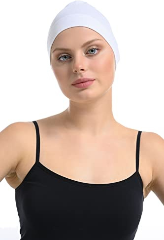 Bonnet de Nuit en Bambou pour Femme, chimiothérapie & Sport | Bonnet de chimiothérapie pour perte de cheveux, bonnet de nuit & de sport en bambou et coton pour cuir chevelu sensible