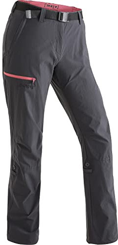 maier sports Damen Lulaka Funktionshose Outdoor Stretch, Graph/Strawberry, 62