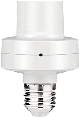 Aibyks Smart WiFi Portalampada E27 Adattatore per Lampadina WiFi | Adattatore per Portalampada, Convertitore per Base Lampada | Telecomando Senza Fili, Automatico Pratico per Vite E27