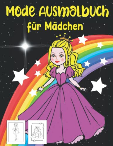 Mode Ausmalbuch für Mädchen ab 5: Fashion & Models Malbuch mit verschiedenen schönen Malvorlagen