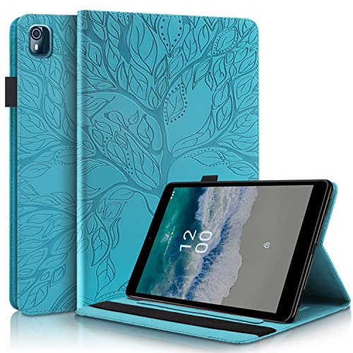 Blllue Case for Nokia Tablet T10, Life Tree Slim Folio Stand Tablet Cover for Nokia T10 8.0 inch (Blue)