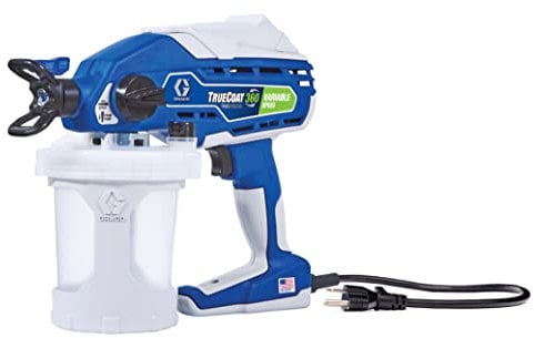 GRACO Magnum 26D686 TrueCoat 360 Variable Speed, Handheld Corded Airless Paint Sprayer, UK unit (220-240V, 50 Hz), household use, small decorative projects (max. pressure 138 bar), Blue