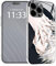 HEMINJYJEF Japanisches Anime-Silikon-Schutzhülle, Manga-Glas, mehrfarbige Handyhüllen (für iPhone 13 Pro Max, Silber, Satoru Gojo)