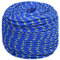 vidaXL Polypropylene Boat Rope - 10mm Thick, 100m Long - Durable, Weather and Abrasion Resistant - Versatile Use for Sailing, Boating, Camping, Fishing - Blue
