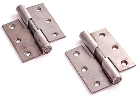 Metal Steel 75mm/3-Inch Rising Butt Door Hinges Left Handed, Modern Style, 2 Count
