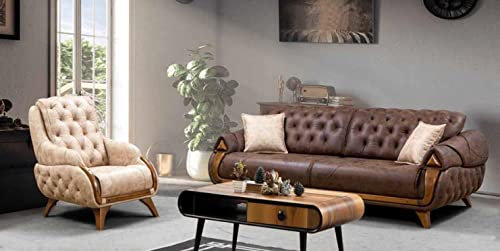 Sofa Klassische Couchen Luxus Möbel Sofas Leder Couch Dreisitzer Neu 3 Sitzer