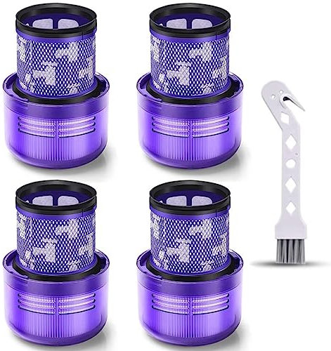 Filtro per Dyson V11 V15 SV14 SV22, 4Pezzi Lavabile di Ricambio Filtro per V11 V15 Cyclone Absolute Animal Total Clean Torque Drive Detect Aspirapolvere Ricambi # 970013-02