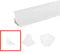 Finishing Elements for Worktop Profile Strip Splashback Edging Trim - White, Left/Right END