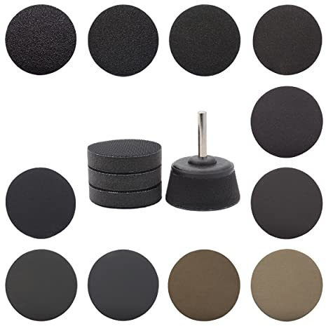 On Est Kit Disque Poncage Polissage Plateau Perceuse 440 pcs Ø 50mm 1P 3S