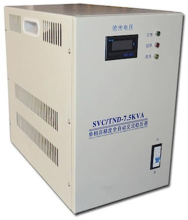 Single Phase Voltage Stabilizer, Heavy Duty Regulator Protector 7000W/7500W Voltage Regulator Output 220V With LED Display Screen Suitable for Computer/refrigerator/TV,7000W