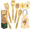 Wooden Spoons for Cooking Bear Cooking Utensils Set,Christmas Gifts for Women Mothers Day Birthday Gift