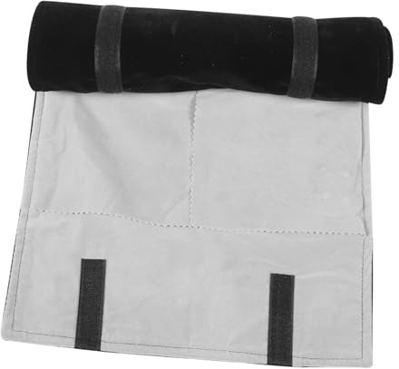 Holibanna Borsa Portagioielli Da Viaggio Porta Collane Organizer Di in Grigio Compatta Per 12 Orecchini 6 Braccialetti E Collane