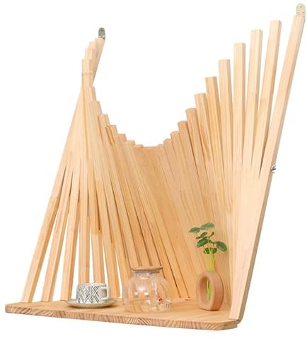 ZXDRYBHD Bureau Mural Flottant, Table Pliable avec Étagères, pour La Maison (Taille : Moyenne)