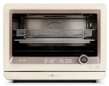 VAL CUCINA Countertop 7 In 1 Steam Convection Oven With Air Fry, Baking, Sous Vide, Ferment, Built-in Recipes, Anti-Scalding, Self-Cleaning, Food Grade Stainless Steel Cavity
