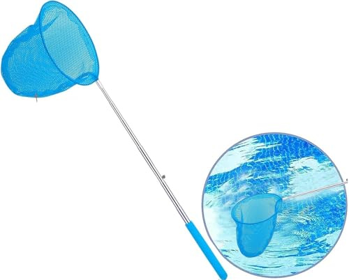 Pool Kescher, Kescher PoolReinigung, Upgrade Pool Skimmer Kescher, Feinmaschiger Kescher Pool, Fein Skimmer Netz Poolkescher Set, Pool Tief Kescher für Spas, Schwimmbad, Teich, Algen Fischernetze und