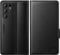 CASBST for Samsung Galaxy S24 Ultra Case, Kickstand Flip Leather Wallet Book Case with Card Slots Shockproof Magnetic Closure Protective Phone Case Cover Compatible with Samsung S24 Ultra - Black