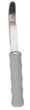 Homecraft - Cubiertos ultraligeros y compactos, para personas con agarre reducido (tenedor, cuchara, cuchara, cuchillo, cuchillo curvado) (cuchillo)