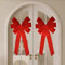 Chexin 4 Stück 45x90 cm Weihnachtsschleifen, Große Rote Schleife Weihnachtsbaumspitze, Weihnachtsbögen Hängende für Weihnachtsbaum Tannenbaum Weihnachtskranz Kamin Haustür Dekoration Innen Außendekor