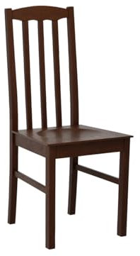 Mirjan24 Esszimmerstuhl Bednir XII DR, B:43 x H:90 x T:47 cm, Rahmen aus Buchenholz, Sitzfläche aus Holz, Stuhl für Arbeitszimmer Esszimmer Küchenstuhl Wohnzimmerstuhl (Nuss)